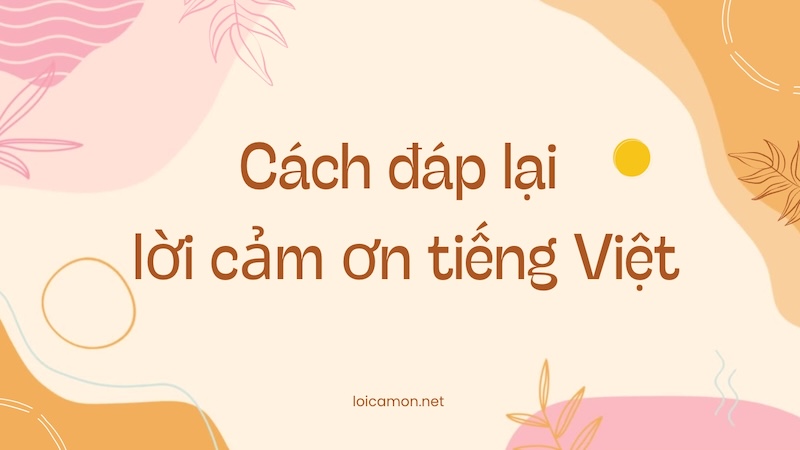 cách đáp lời cảm ơn bằng tiếng Việt